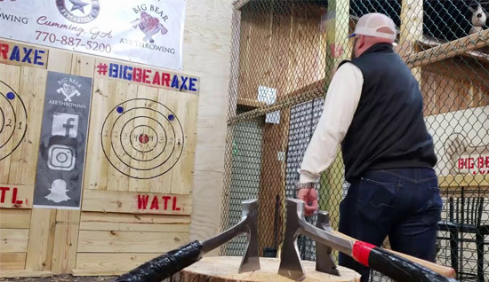 Axe throwing in Forsyth County