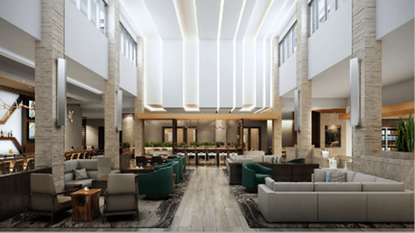 Hotel lobby in Forsyth County, GA