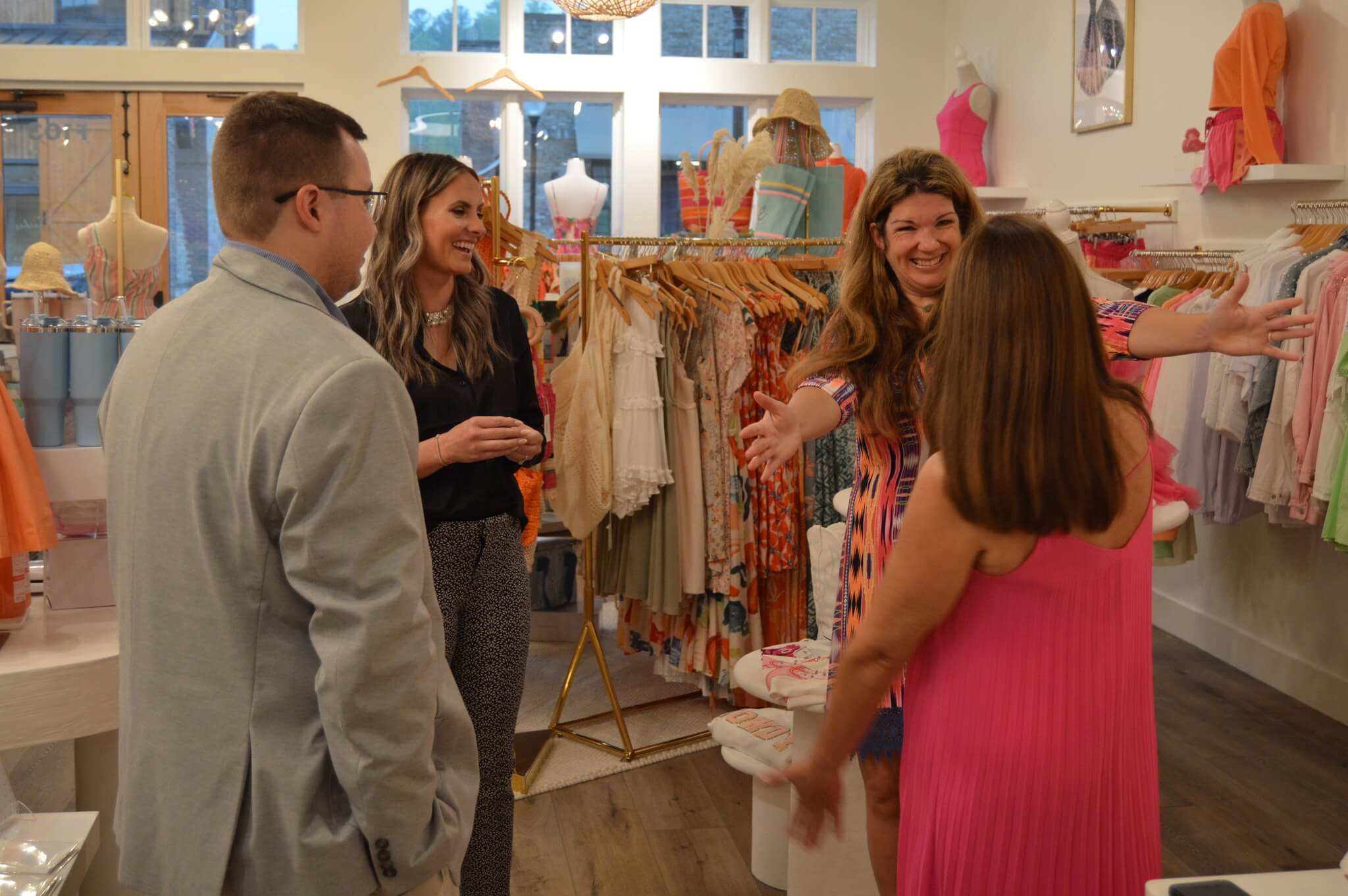 image of people shopping at the cummig city center in forsyth county ga