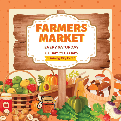 image of logo for cumming farmers market jun - sept