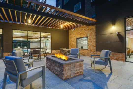 Fire pit at Country Inn and Suites by Radisson in Cumming, GA