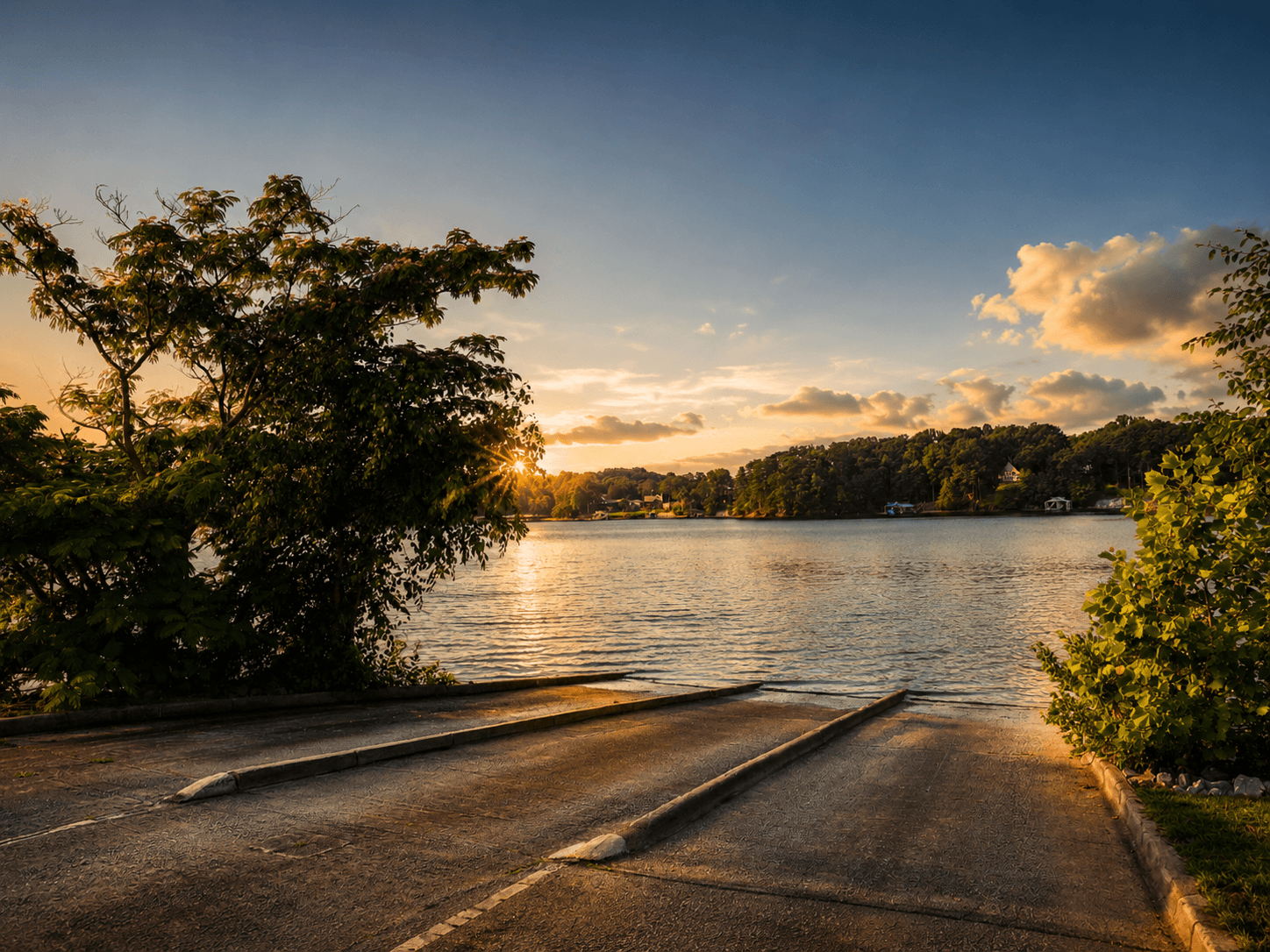 One of the Lake Lanier boat ramps on the Forsyth County shoreline