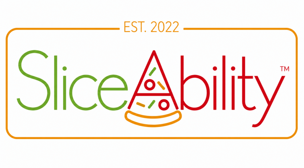 SliceAbility Pizza Badge Logo