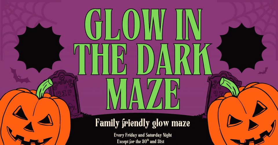 Glow in the Dark Maze at Warbington Farms