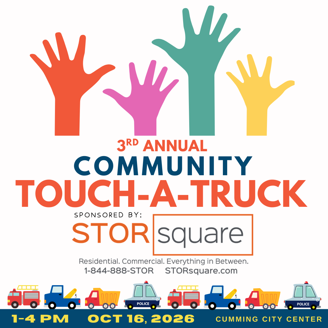 3rd Annual Community Touch-A-Truck event flyer, Cumming City Center